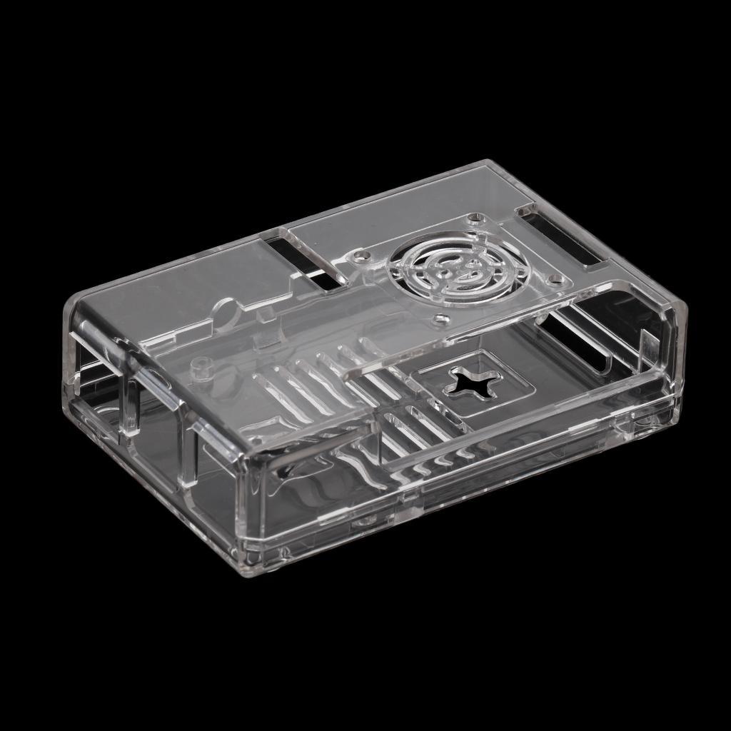 Portable ABS Case Enclosure Cooling Fan for  Pi 3