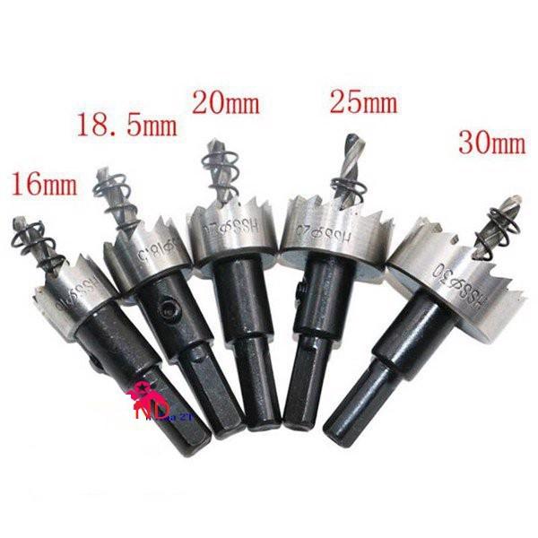 Mũi khoan khoét lỗ hợp kim cao cấp_bộ 5 chi tiết khoét lỗ