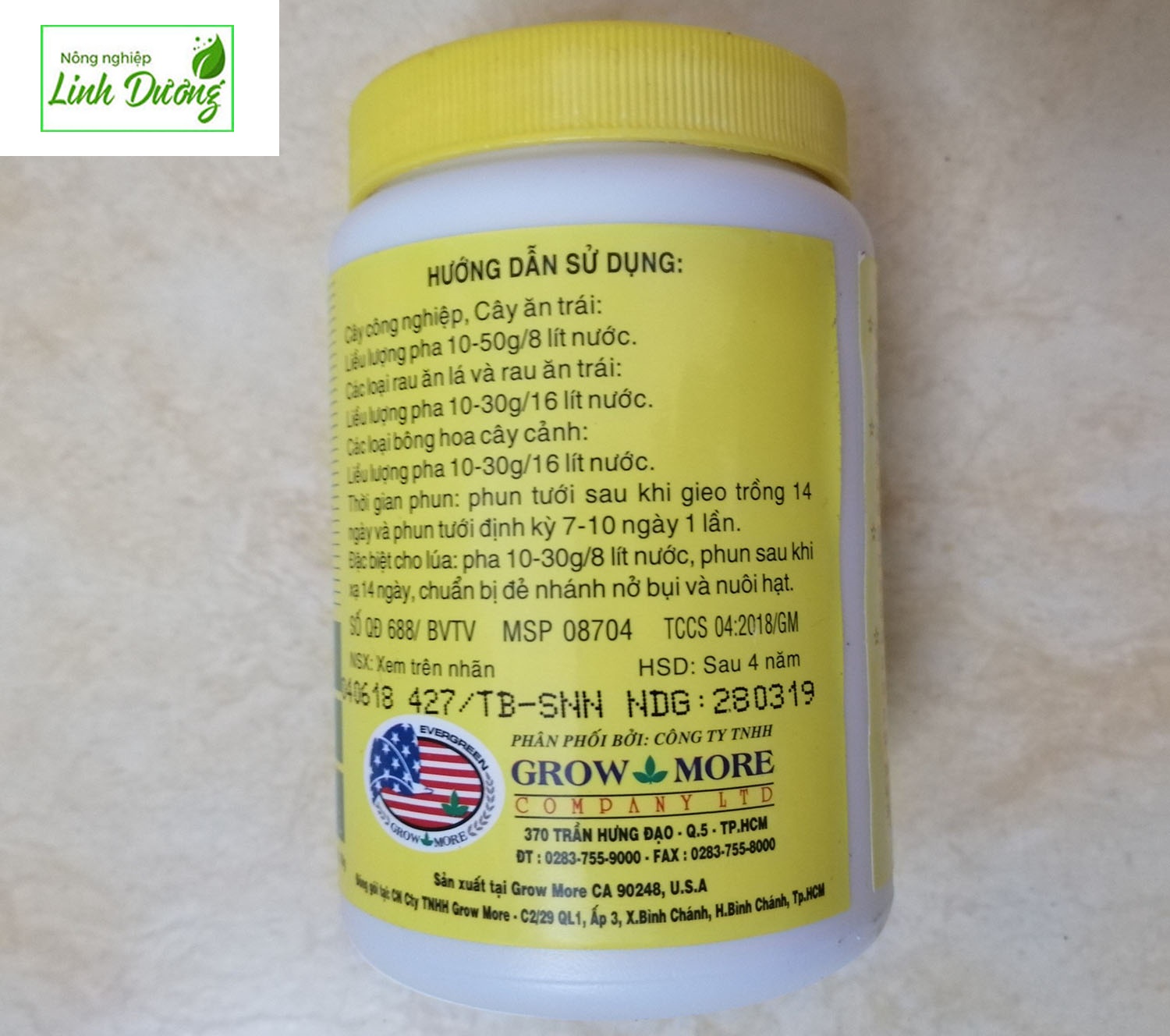 Phân bón lá GROWMORE - MADE IN USA - Soil Acidifier NPK 30-10-10 + TE ĐẺ NHÁNH KHỎE, RA LÁ TỐT