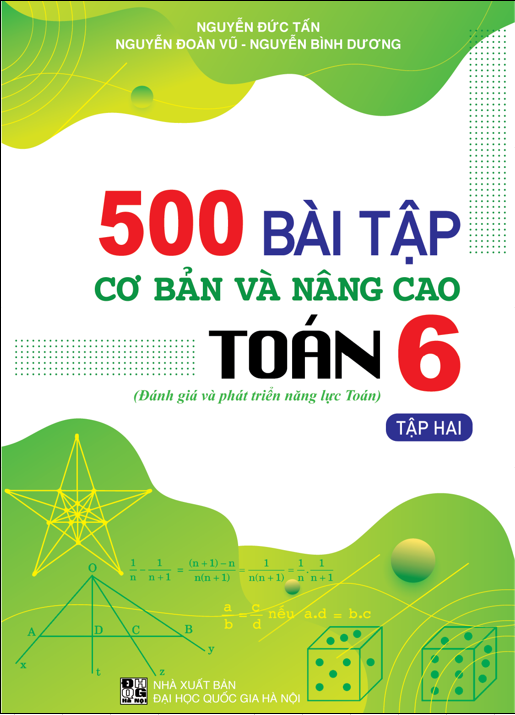 Sách - Combo 500 bài tập cơ bản và nâng cao toán + bồi dưỡng năng lực tự học toán ( lớp 6 + 7 + 8 + 9 )