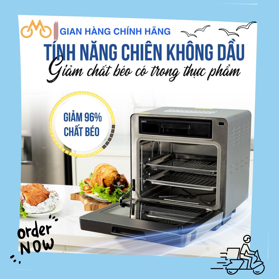 Nồi Chiên Hơi Nước TAPUHO TSF16 Dung Tích 16L 60 Chương Trình Nấu Công suất 1000W - 1800W Bảo Hành 24 Tháng- Hàng Chính Hãng