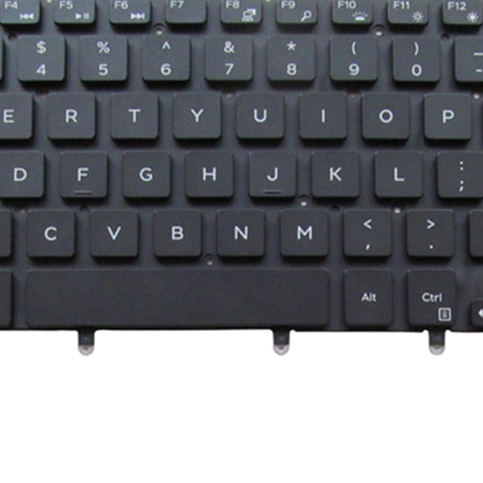 Laptop Keyboard US Backlit without Frame For Dell XPS 15 9550 Series Black