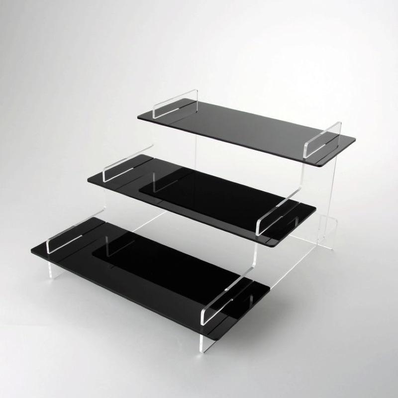 Acrylic Kệ trưng bày sản phẩm mica, nhiều kích thước, lắp ráp . - 3 tầng