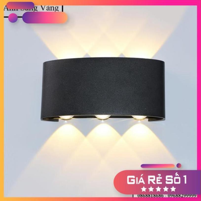 Đèn trang trí hắt tường 2 đầu 6w chống nước đẹp