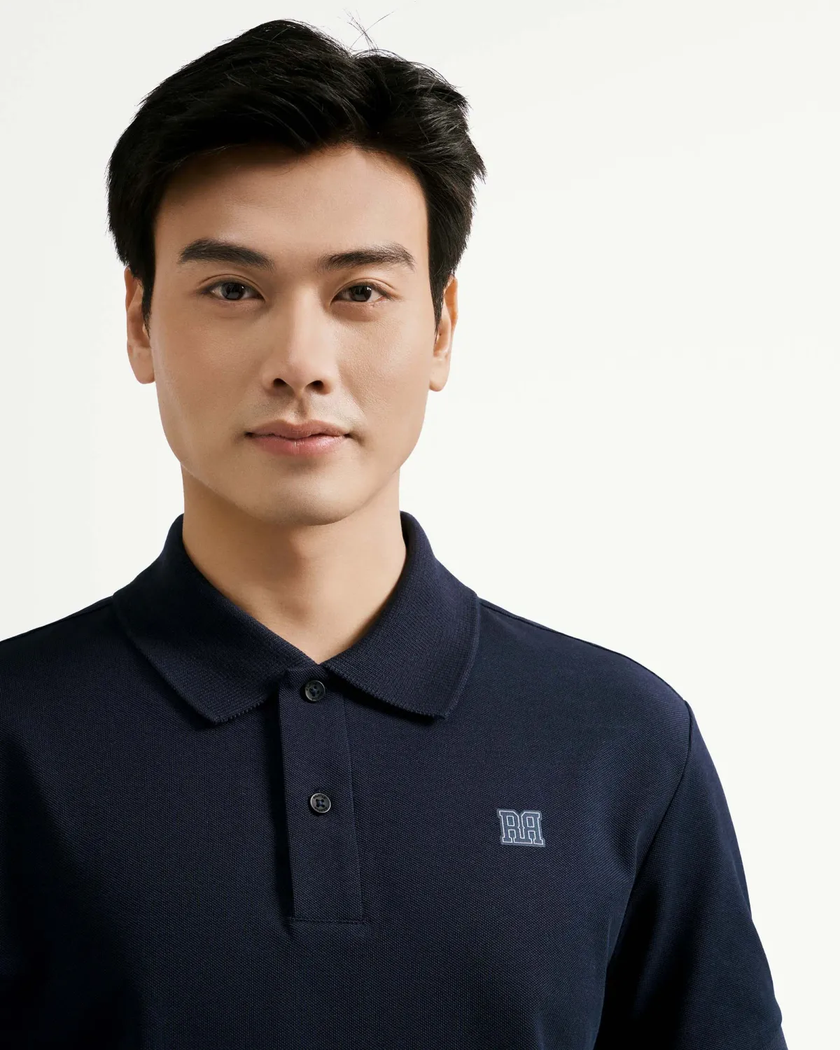 Áo polo tay ngắn nam phối cổ gắn patch Form Fitted - ROUTINE 10F25POL008