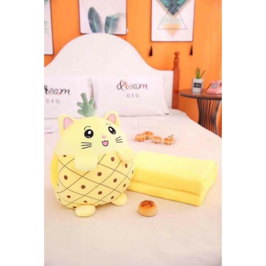 Bộ Gối Kèm Chăn Hoạt Hình