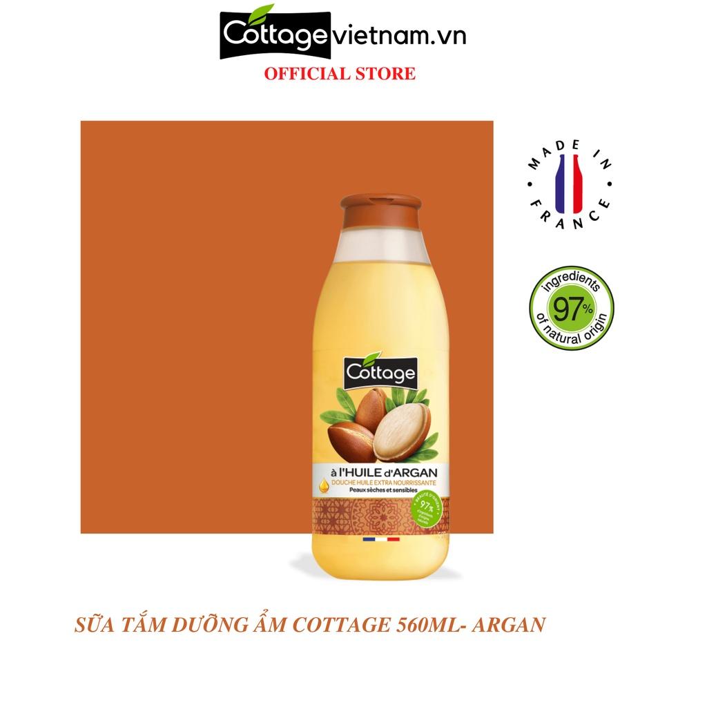 Sữa tắm Cottage từ Pháp, dung tích 560ml, hương hạt Argan