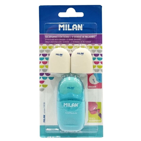 Vỉ Đồ Chuốt Gôm + Gôm Thay Thế - Milan Capsule-BYM10034 - Màu Xanh