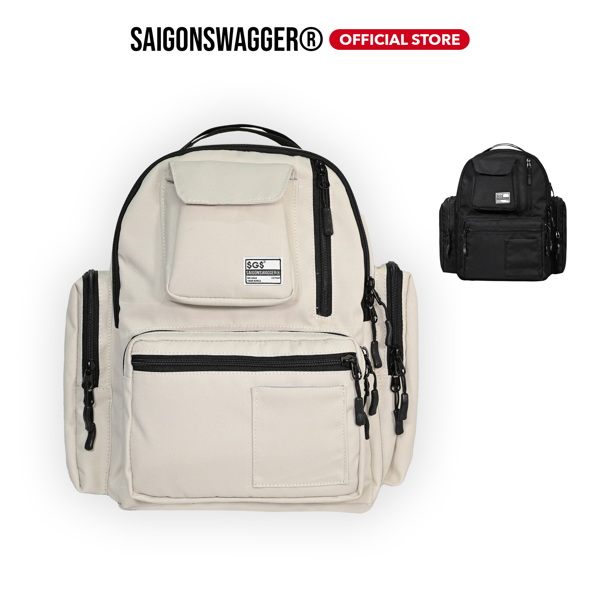 Balo Đi Học Thời Trang SAIGONSWAGGER Nhiều Ngăn Chống Nước SGS DOMED BACKPACK