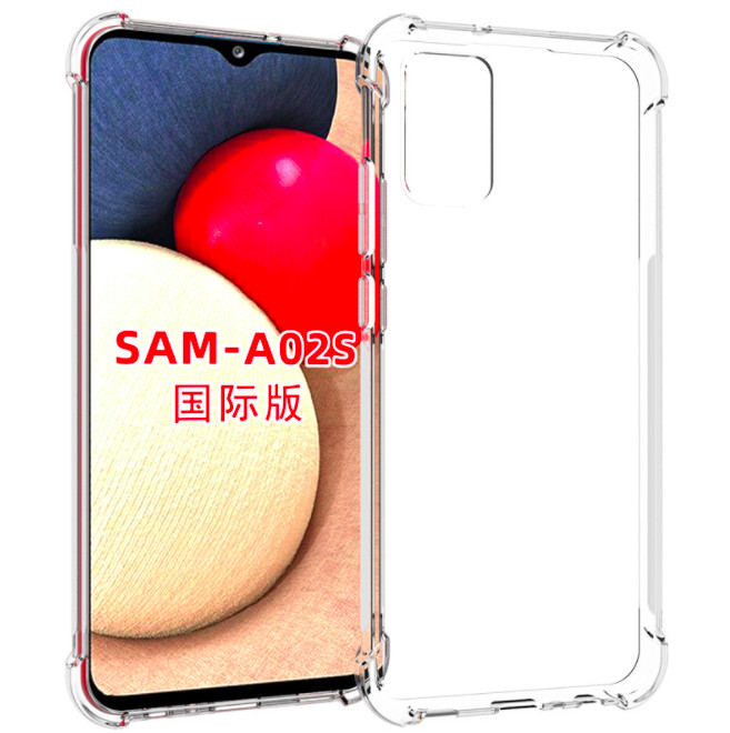 Ốp lưng dẻo trong chống sốc dành cho Samsung Galaxy A02s - Hàng nhập khẩu