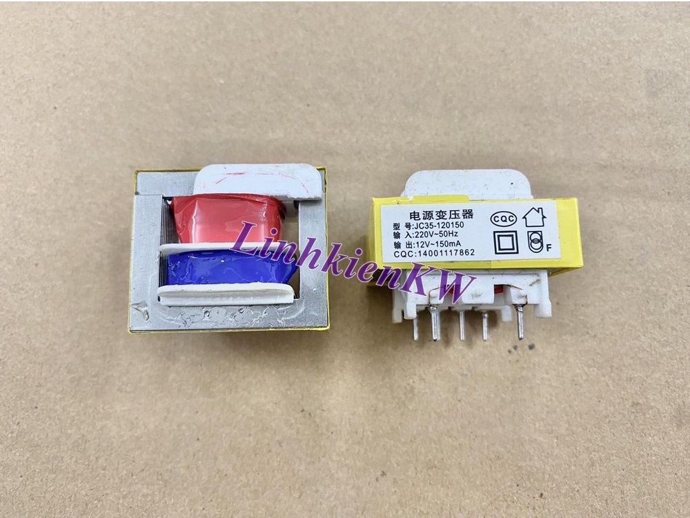 Biến áp nguồn 12v 150ma chân cắm
