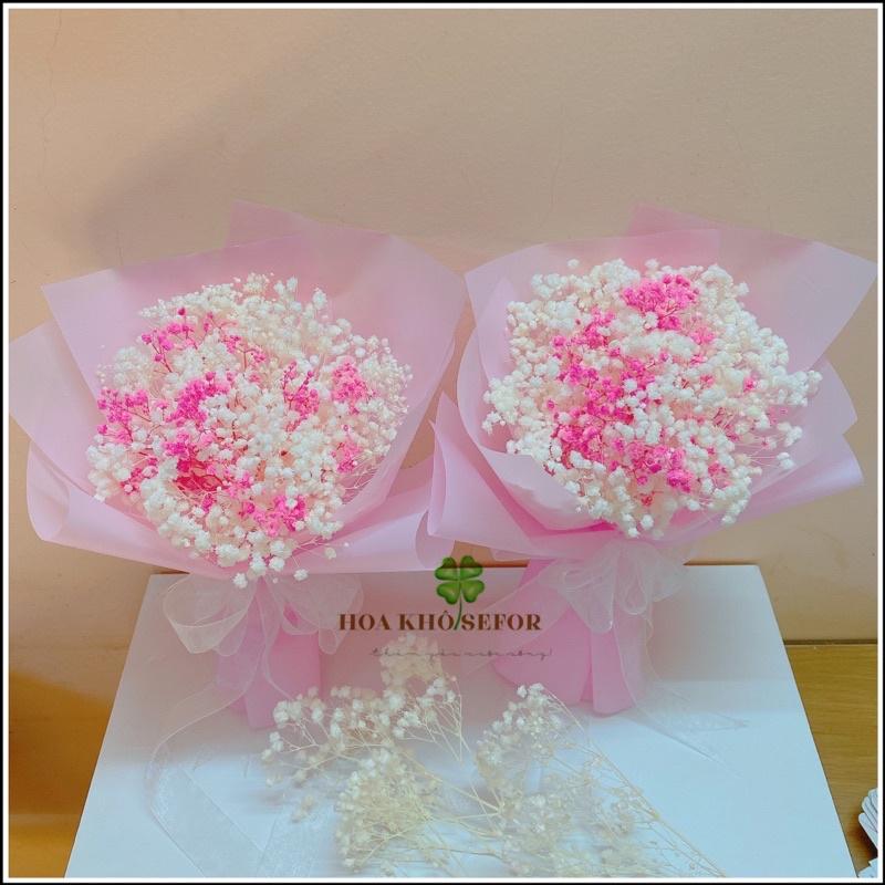Bó hoa Baby xinh lung linh ️ Hoa baby khô ️ làm quà tặng (Cao ~30cm)