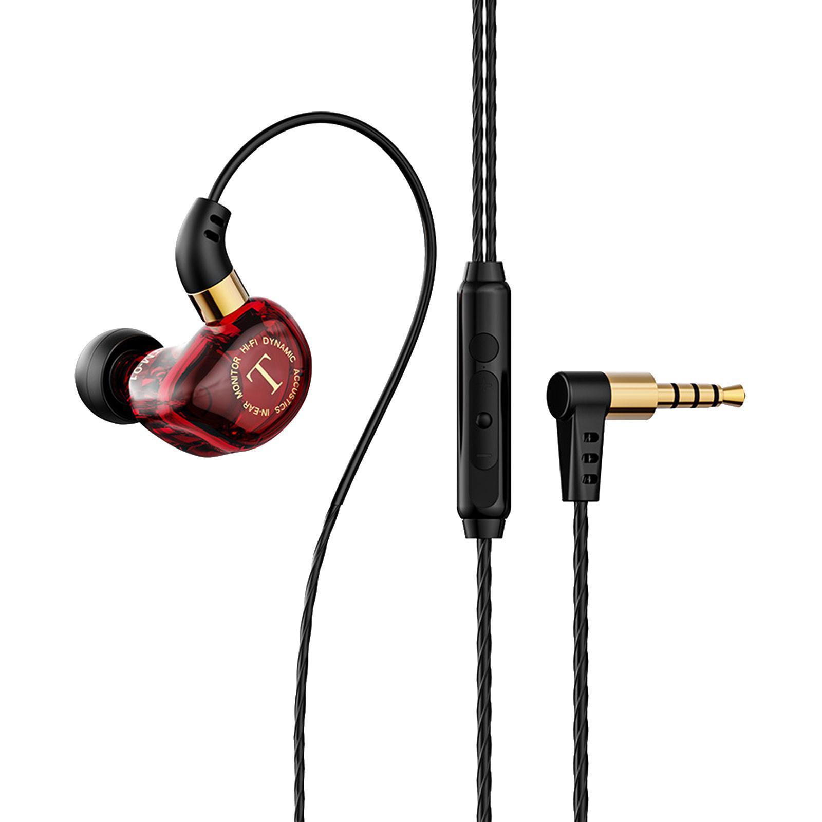 3.5mm Bass Headset In-Ear Earphone Stereo Headphone Wired Mic