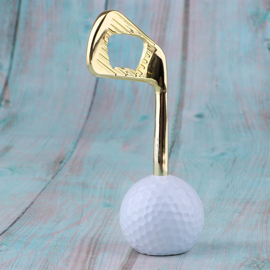 Creative Golf Ball Bottle Opener Zinc Alloy Puller Openers Golden