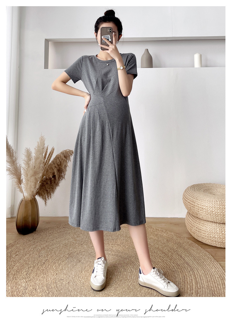 Đầm bầu thun cotton dáng dài DR3121