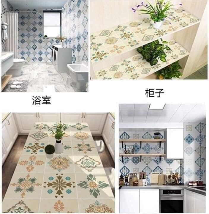 Giấy dán bếp hoa văn- Mix ngẫu nhiên- 8934