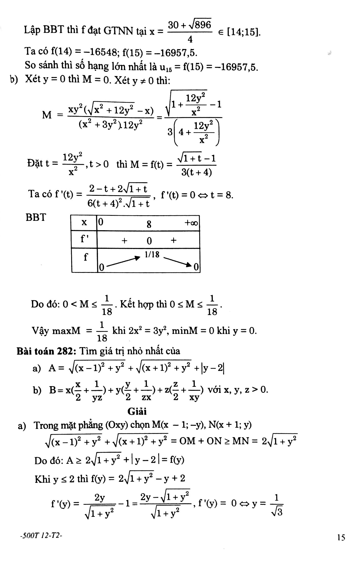 500 Bài Toán Chọn Lọc Giải Tích Hình Học 12 T2