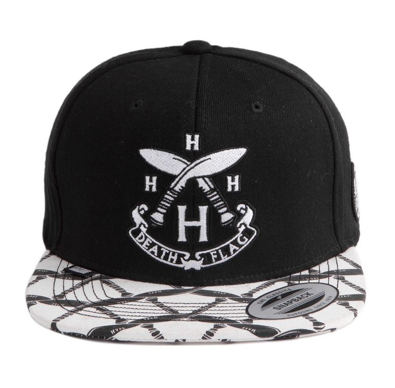 PREMI3R Mũ snapback Nón hiphop HVPE DEATH FLAG black Mũ lưỡi trai phong cách hàn quốc nón thương hiệu chính hãng