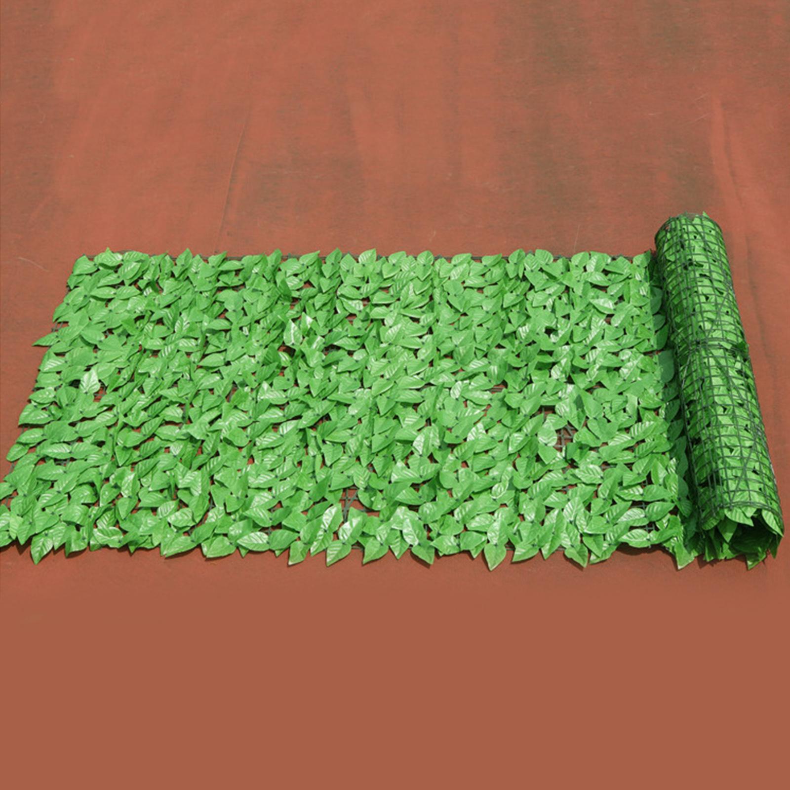 Artificial Faux Leaf Privacy Fence Screen Hedge Garden Decor 3Meter