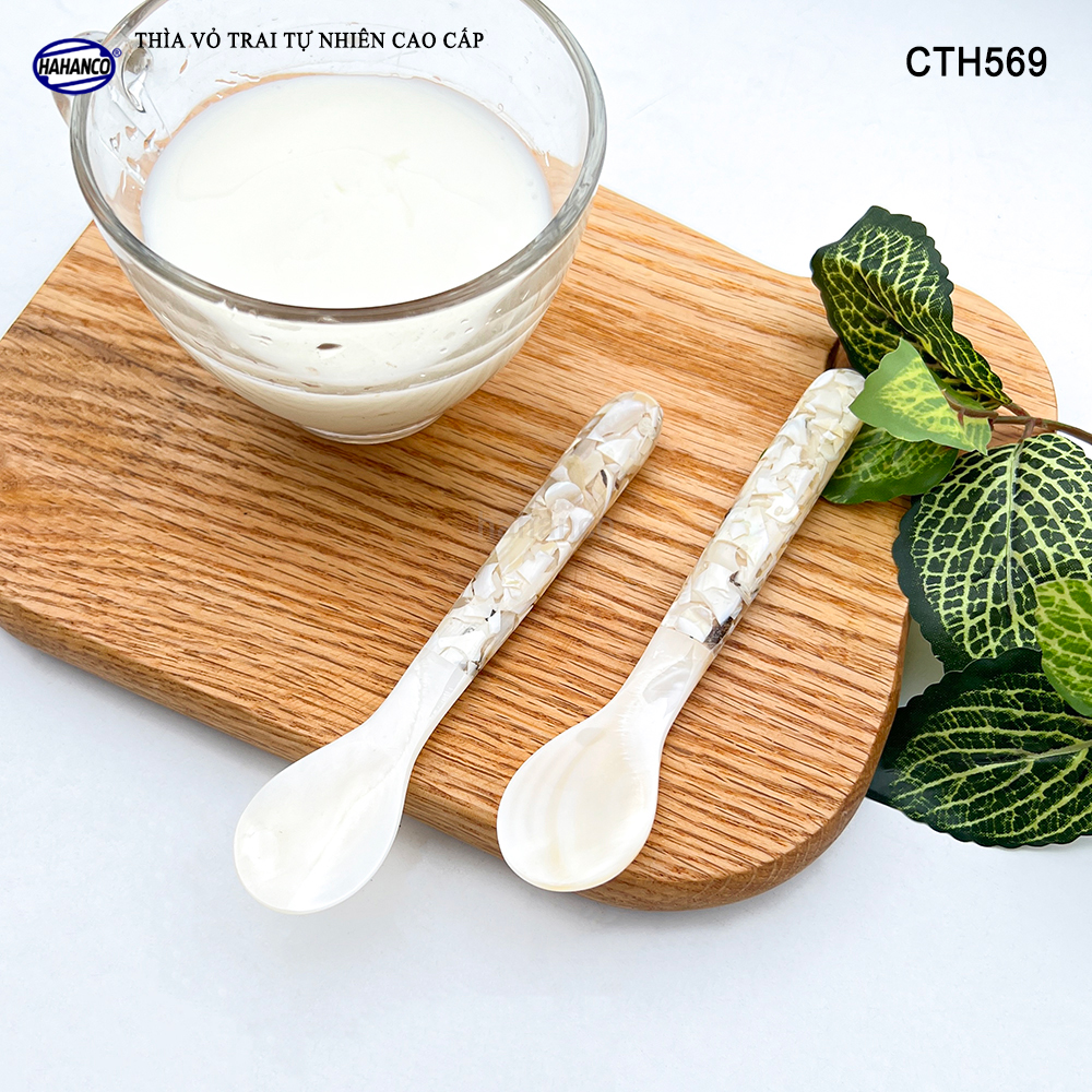 Thìa Cafe Làm Từ Vỏ Trai Cán Ôc Xà Cừ Xuất Nhật Thiết Kế Tinh Tế - HAHANCO - CTH569