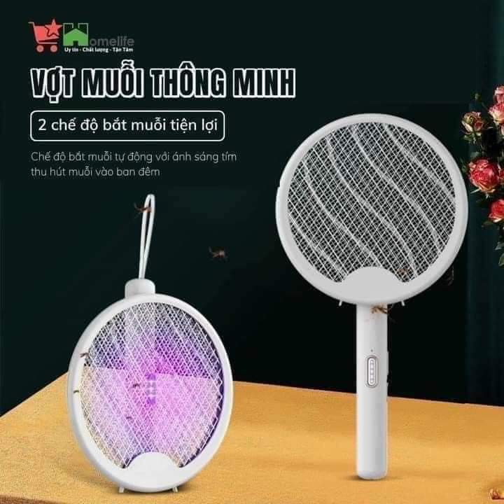 VỢT MUỖI THÔNG MINH GẤP GỌN TÍCH HỢP ĐÈN NGỦ 3 IN 1