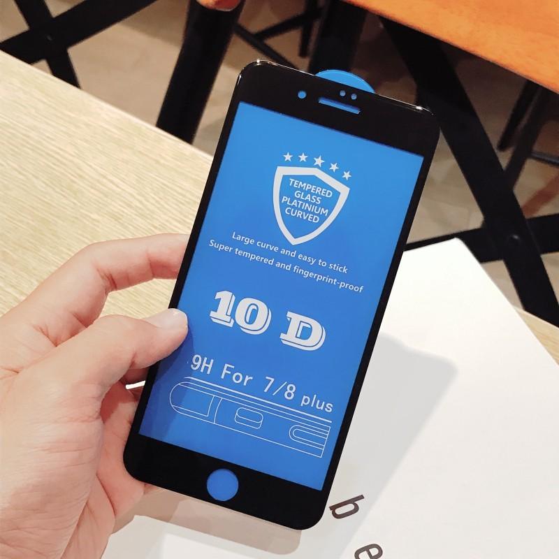 Kính cường lực 10D dành cho iPhone tặng kèm giấy lau màn hình