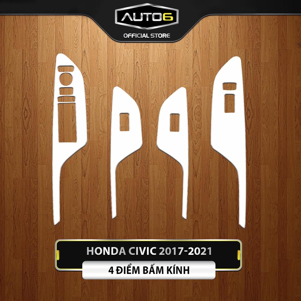 HONDA CIVIC bản : Film PPF dán FULL BỘ nội thất -AUTO6- Chống xước, che mờ các vết xước cũ, giữ độ bóng