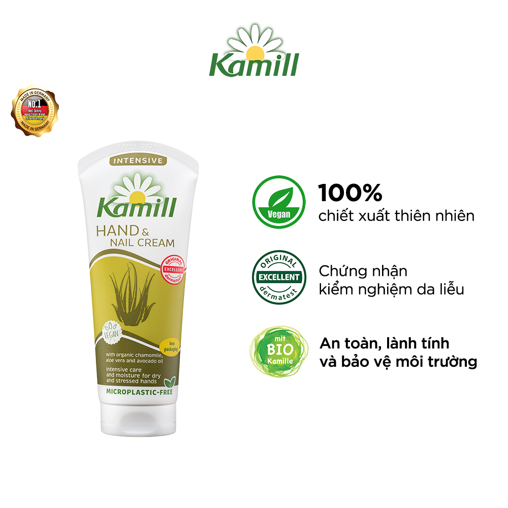 Kem dưỡng da tay và móng tay Kamill Hand &amp; Nail Cream Intensive 100 ml