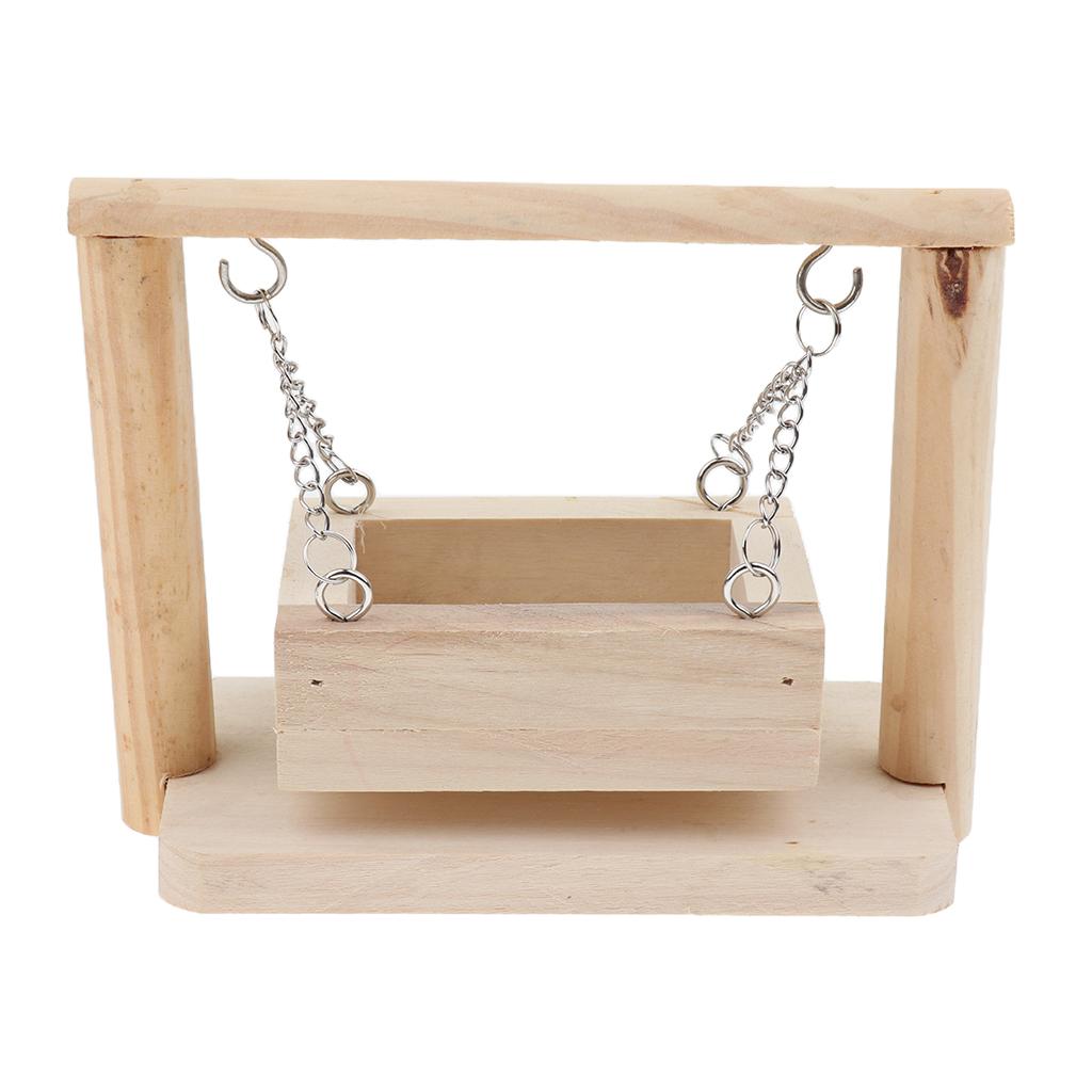 Wooden Small Animal Hamster Ferret Rat Hammock Cage Hanging Basket Nest