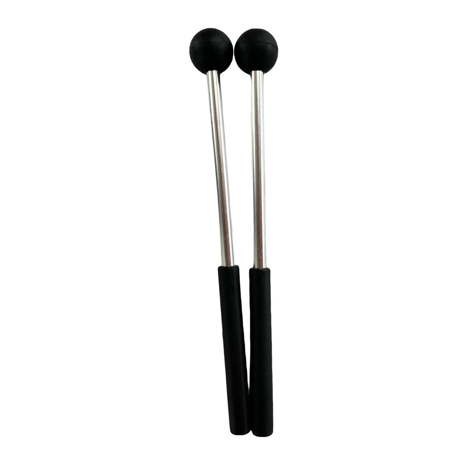 2Pcs Percussion Drumsticks 8.6" Aluminum Rod for Yoga Glockenspiel Xylophone