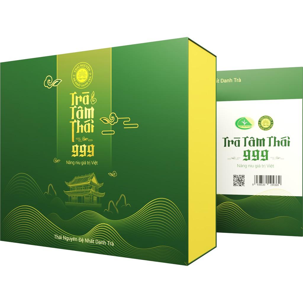 Trà Đinh Thái Nguyên Cao Cấp hộp 4 gói 100g Trà Tâm Thái  999 Trà Đinh Tân Cương Cao Cấp H400gDCC999