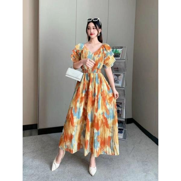 ĐẦM MAXI LOANG TAY TẦNG