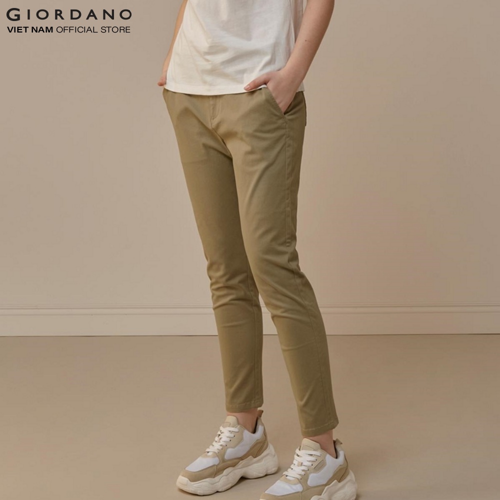 Quần Kaki Lửng Lưng Thun Nữ Giordano 05429229