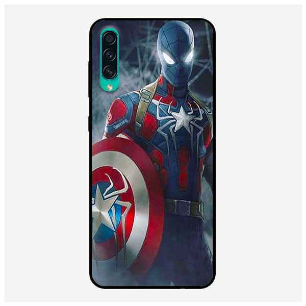 Ốp Lưng in cho Samsung A50s Mẫu Người Nhện Nền Neon - Hàng Chính Hãng