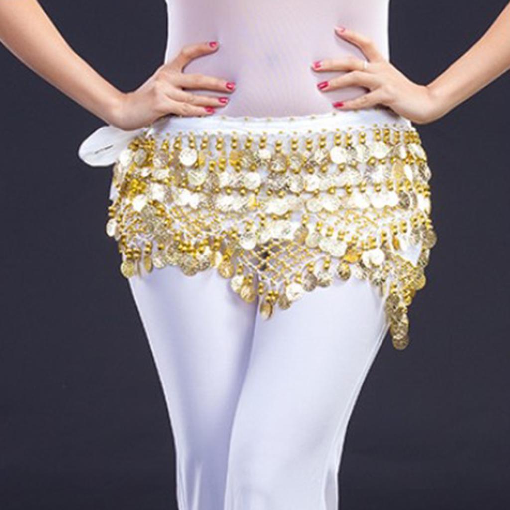 Belly Dance Waist Chain White