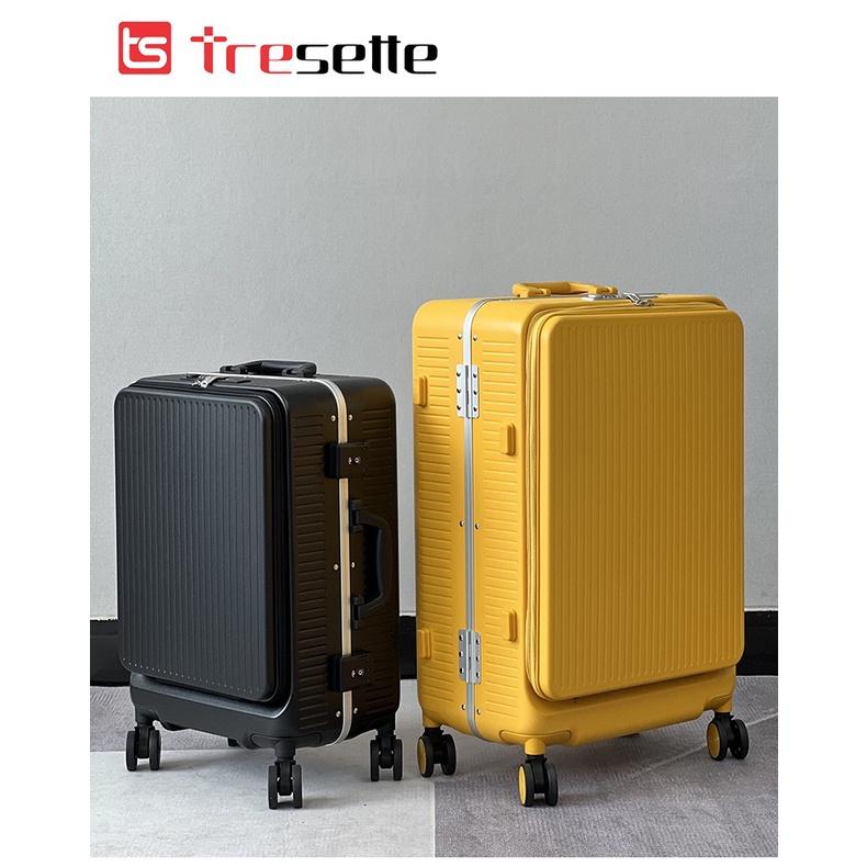 Vali khóa sập cao cấp nhập khẩu Hàn Quốc Tresette 2839 Có Ngăn Đựng Latop Cổng Sạc USB