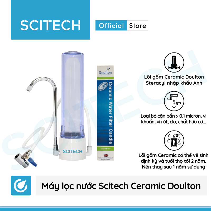 Máy lọc nước Scitech Ceramic - Hàng chính hãng