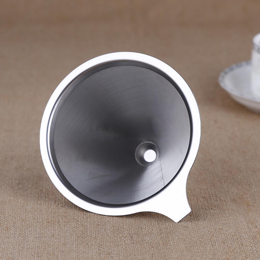 3x Stainless steel Pour Over Drip Mesh Coffee Tea Cone Filter Maker #3