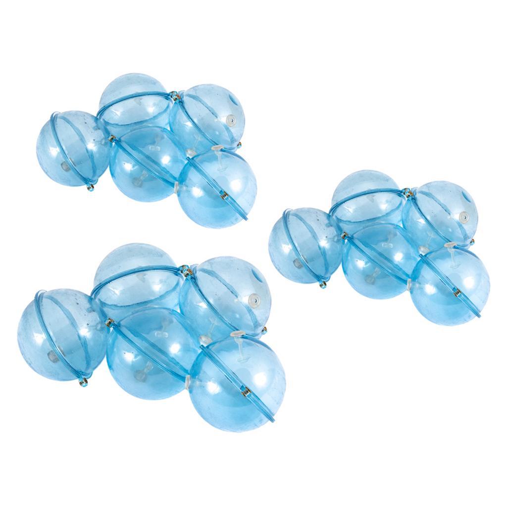 5pcs Double Hole Round Fishing Bobber Floats Indicator L