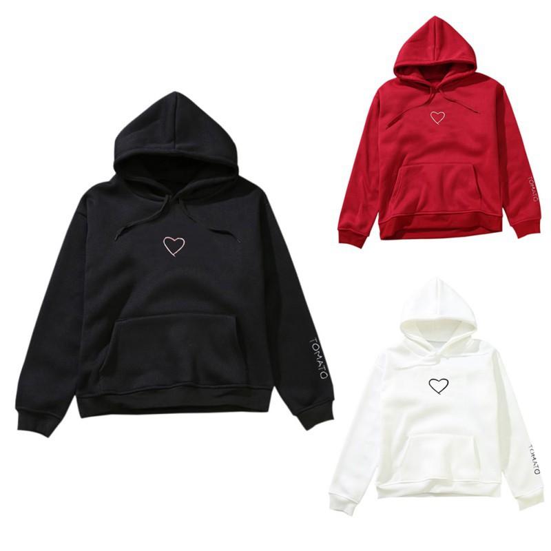 Áo hoodie Hàn Quốc dáng rộng dài tay thời trang thu đông