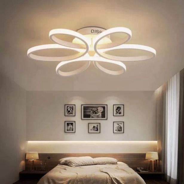 Đèn LED Mâm Ốp Trần MN035/6, Đèn trần Phòng Khách, Đèn trần phòng ngủ - 3 hình thức Sáng DT HQ