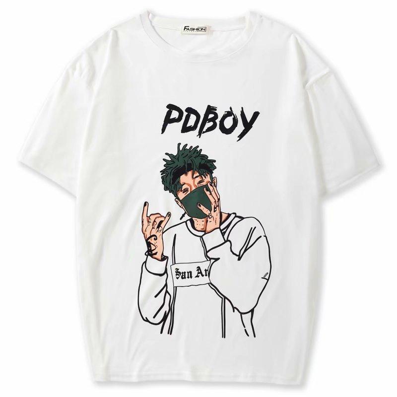 Áo Thun Nam Tay Ngắn In Hình Mặt Nạ Cá Tính