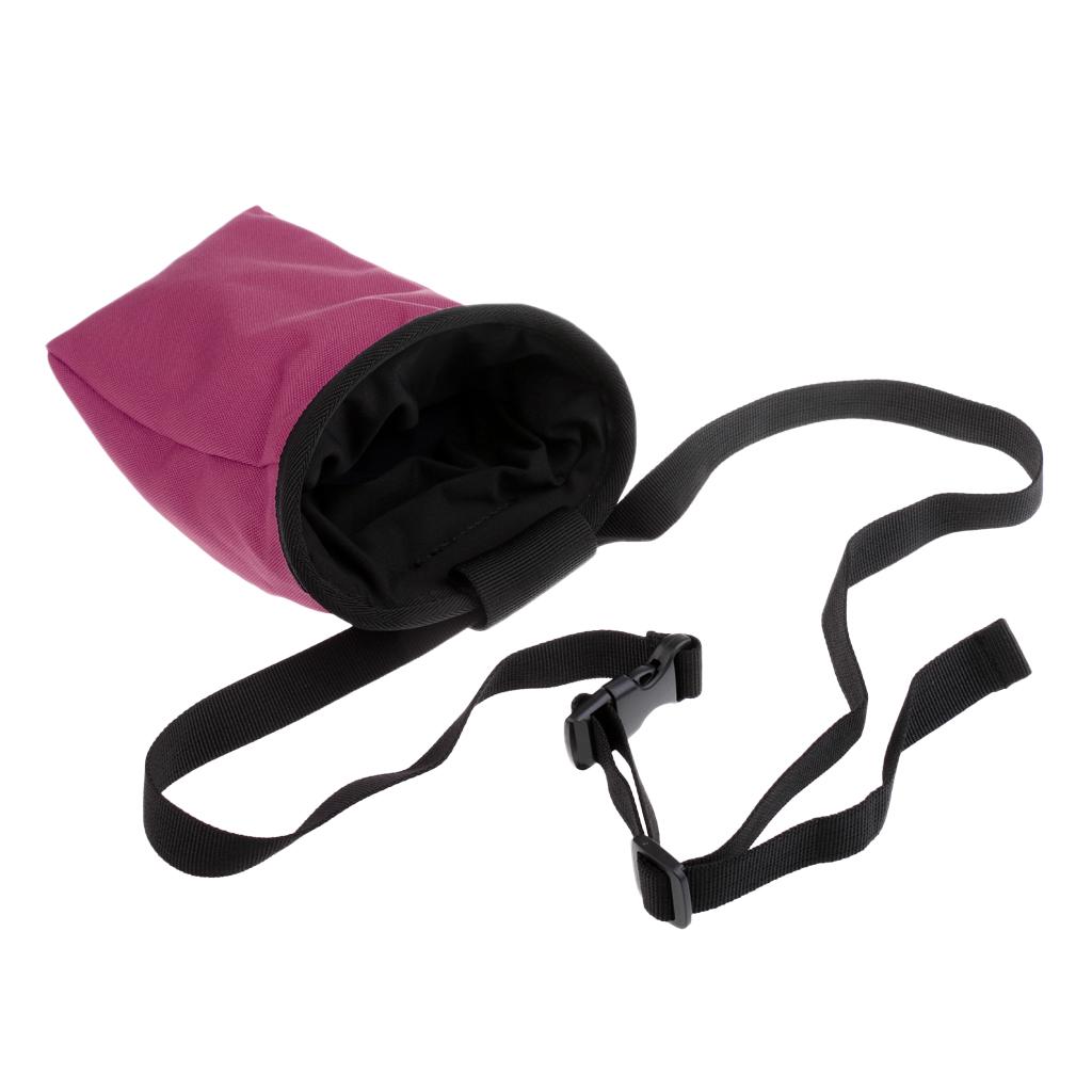 Rock Climbing Chalk Bag with Drawstring Closure Waist Belt Zipper Closure