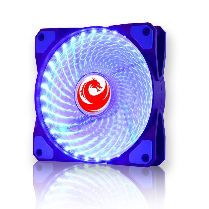 Tản Nhiệt Fan Case 12cm 33 Bóng  LED Red Dragon -Màu xanh