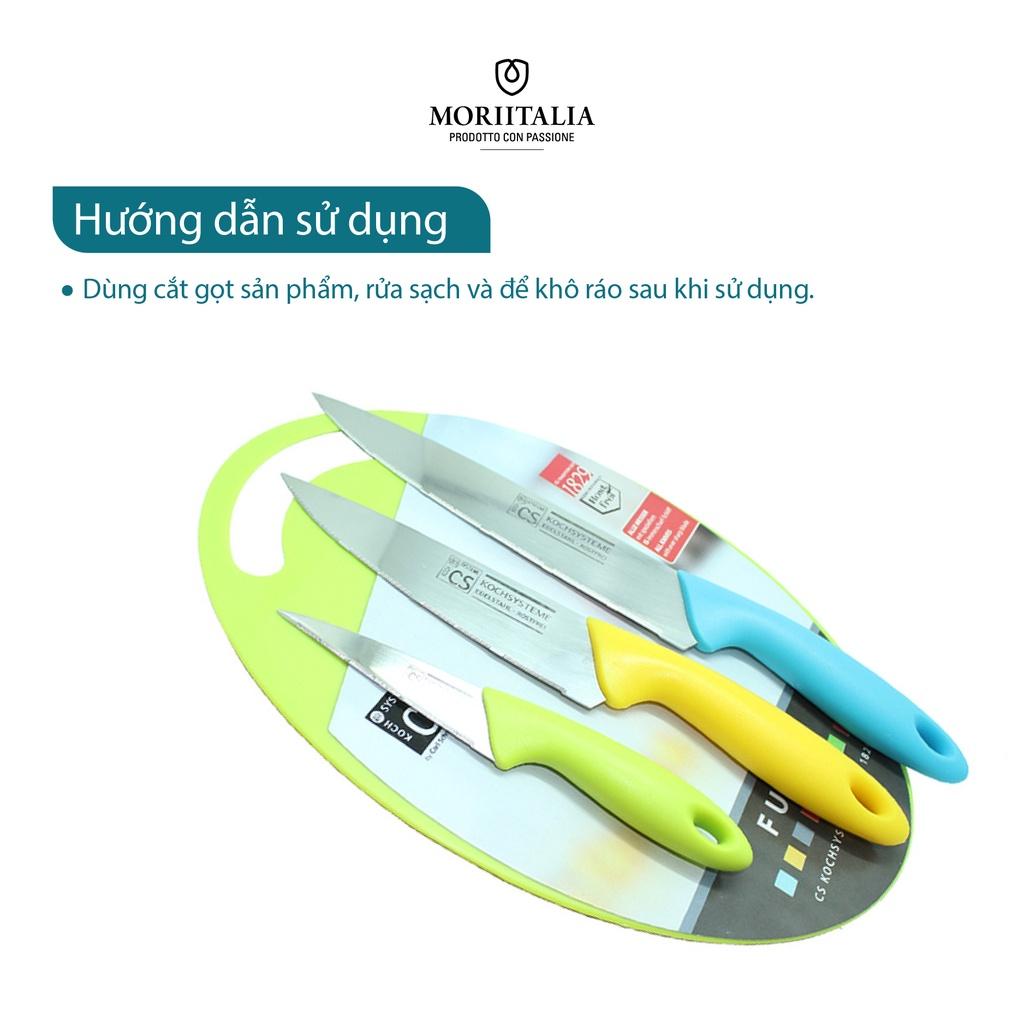 Bộ dao CS Fun 4U gồm 3 dao 1 thớt tiện dụng Moriitalia 032920