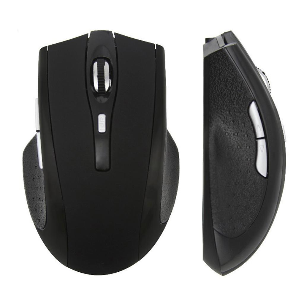 Sunnimix Silent Click Bluetooth Không Dây Chơi Game, 1000 DPI 2.4 GHz Quang Không Dây Chuột Cho Máy Tính Máy Tính Đen