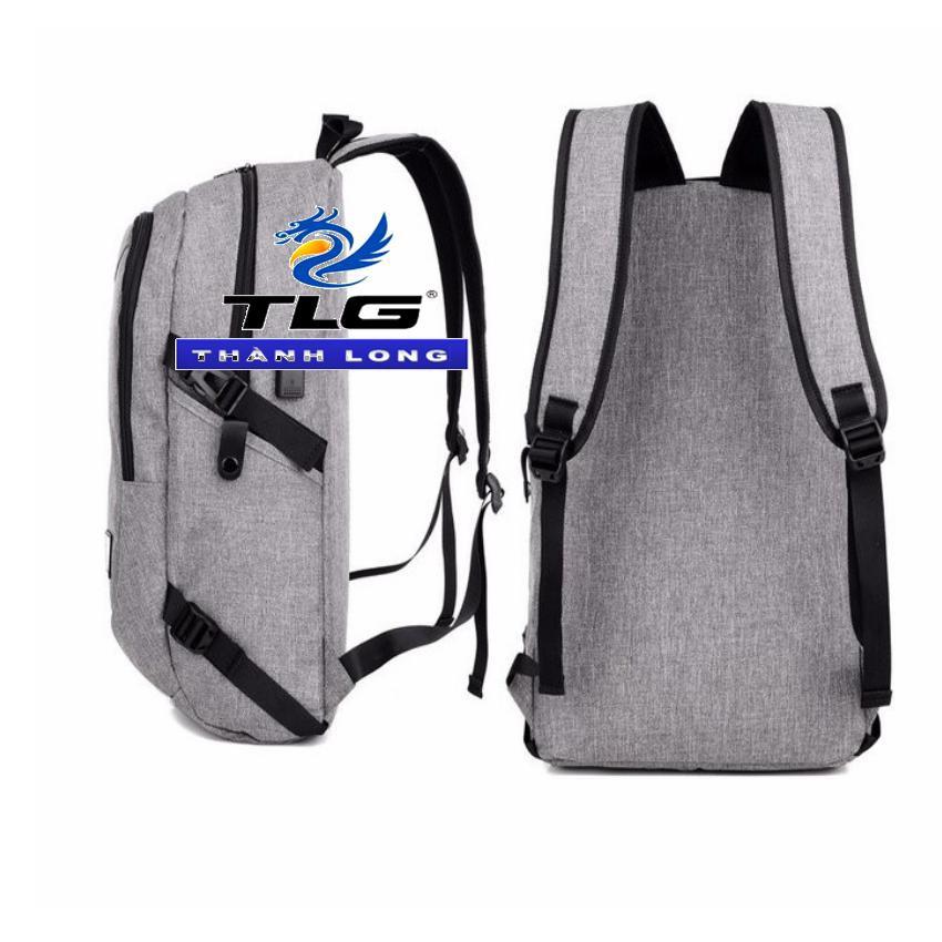 Balo nam, nữ kèm cổng sạc USB Thành Long TLG tặng 01 bút bi cao cấp TLG