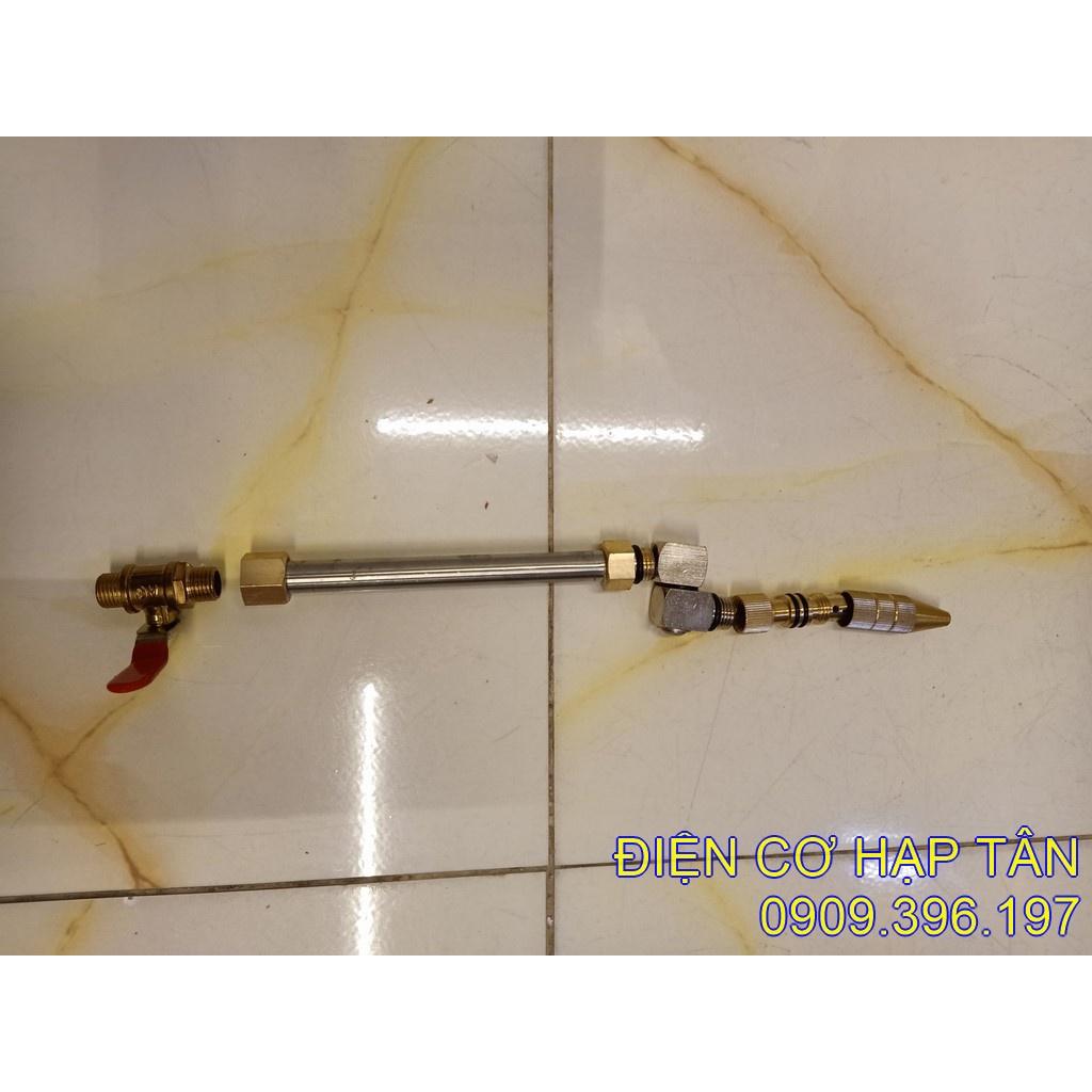 BÉC XỊT RỬA MÁY LẠNH CÁN DÀI… ỔN ĐỊNH THẲNG , CONG , 360 , phun thuốc trừ sâu, rửa điều hòa