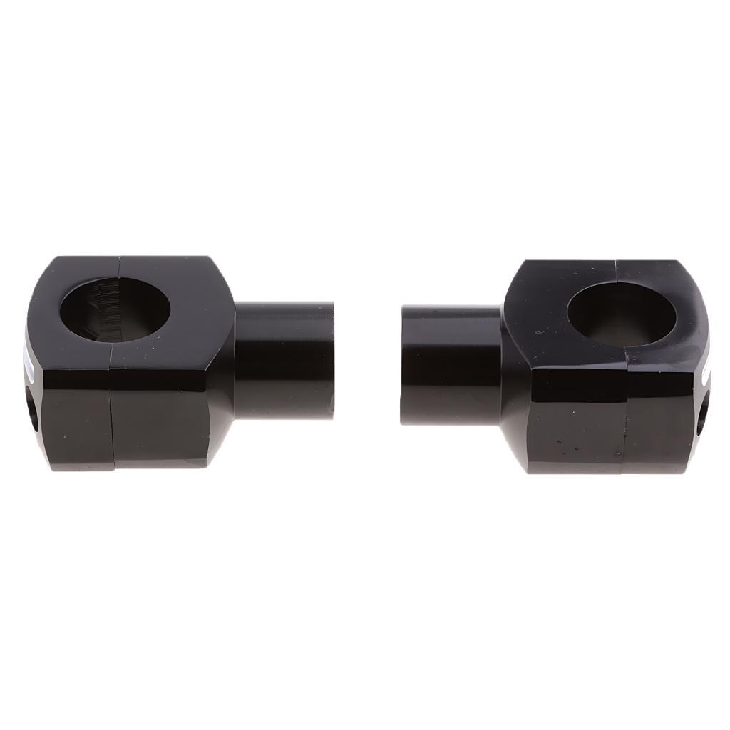 CNC 25mm 1 Inch Motorcycle Handlebar Bar Risers & Bolts for Cruiser Chopper