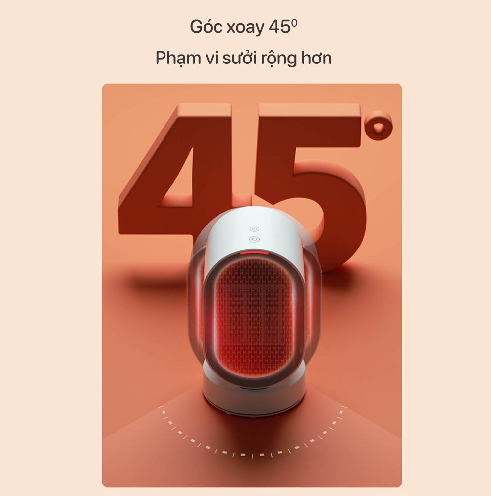 Quạt sưởi điện mini Xiaomi DOUHE DH-QN04 (phiên bản 2022) - Hàng chính hãng